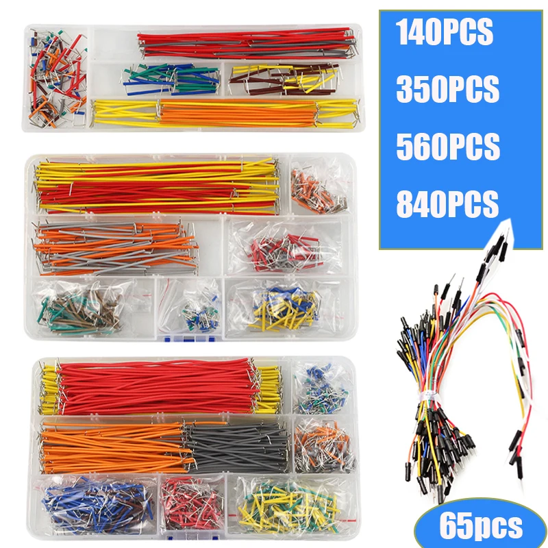 Diy Electronics Breadboard - Zestaw przewodów połączeniowych typu \