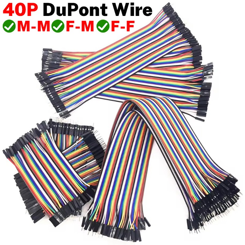 Diy Electronics Breadboard - Zestaw przewodów typu ribbon Dupont 40-pin,