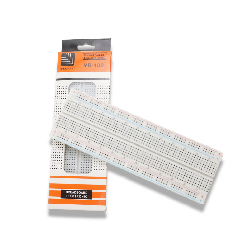 Diy Electronics Breadboard - Zestaw płytki prototypowej MB102, 400/830 punktów,