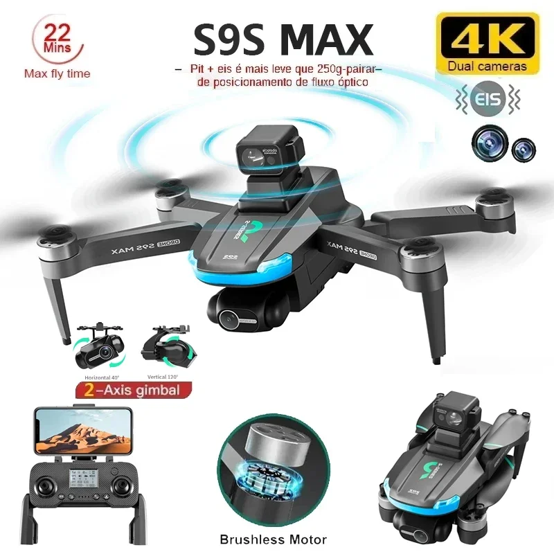 Diy Rc Electronics - NOWOŚĆ S9S MAX MINI Drone 4K