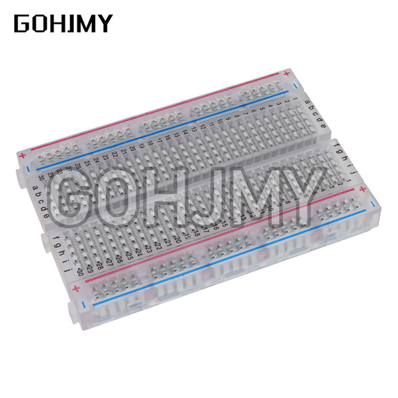 Diy Electronics Breadboard - 10 szt. Przezroczysta mini deska do