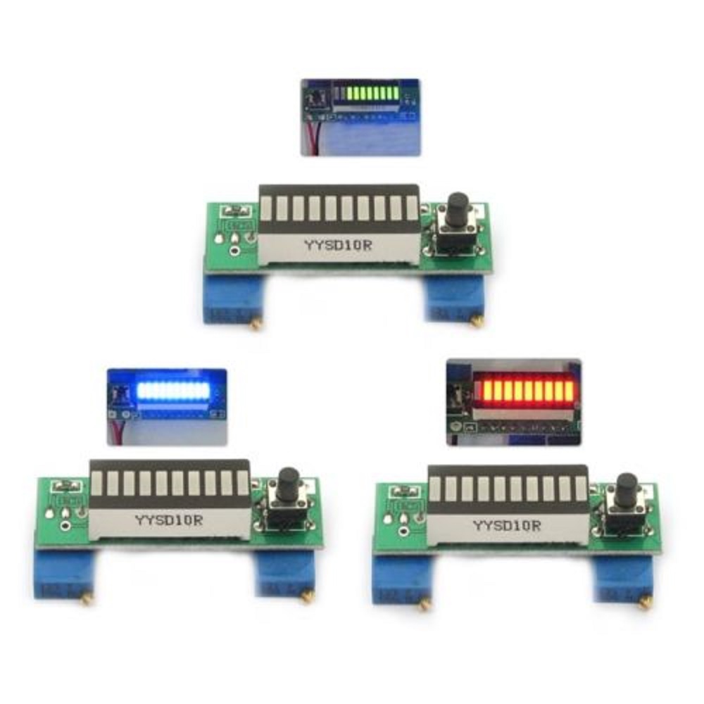 Diy Electronics Test Equipment - LM3914 10-segmentowy moduł wskaźnika pojemności baterii