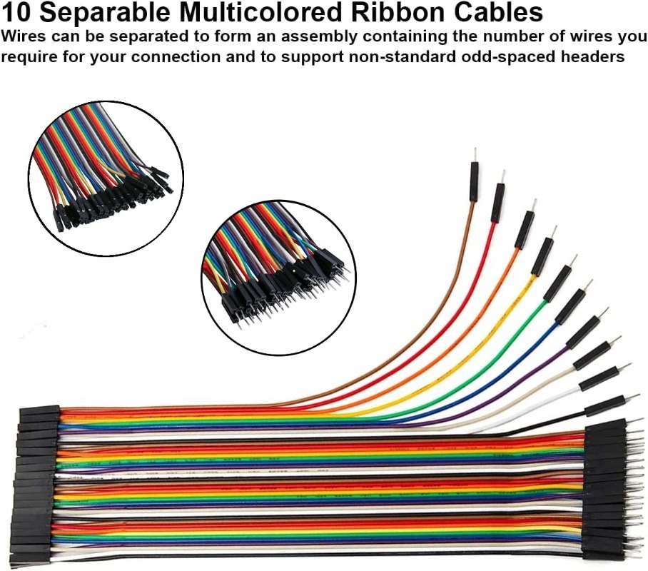 Zestaw przewodów typu ribbon D – Diy Electronics Breadboard recenzja i cena