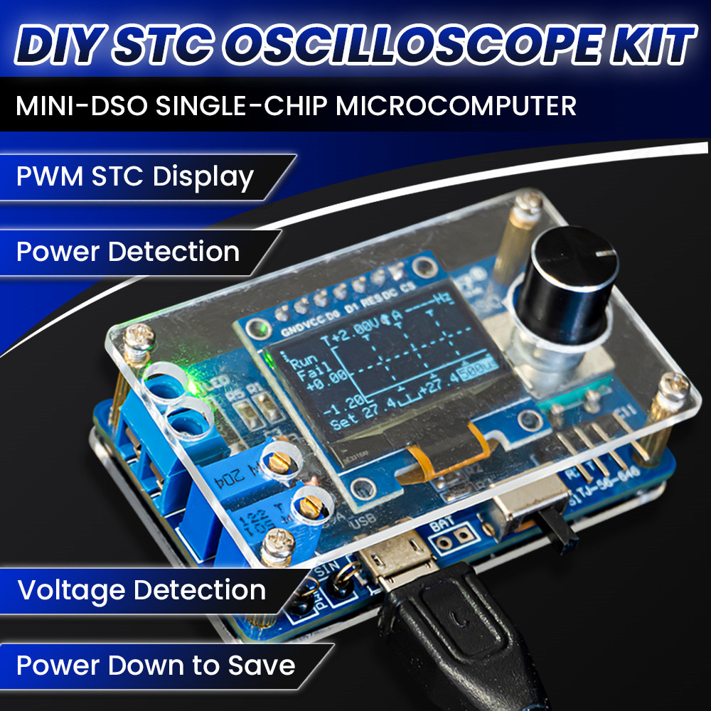 DIY Mini oscyloskop cyfrowy ze – Oscilloscope Dso Mini recenzja i cena
