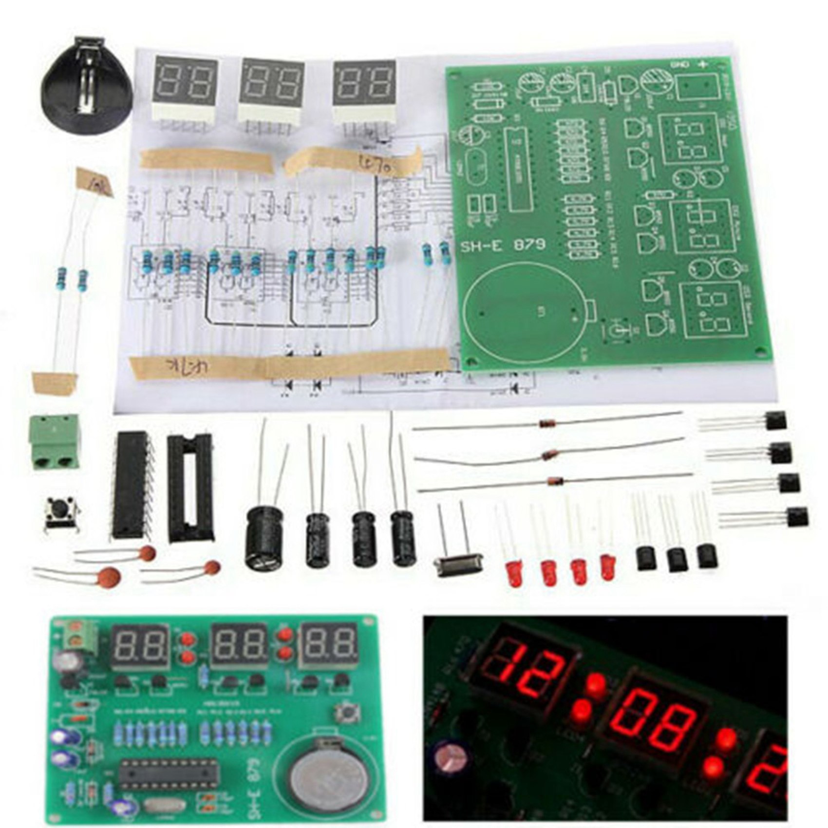 Zestaw T31C-3 AT89C2051 6-cyfr – Diy Electronics Flux recenzja i cena