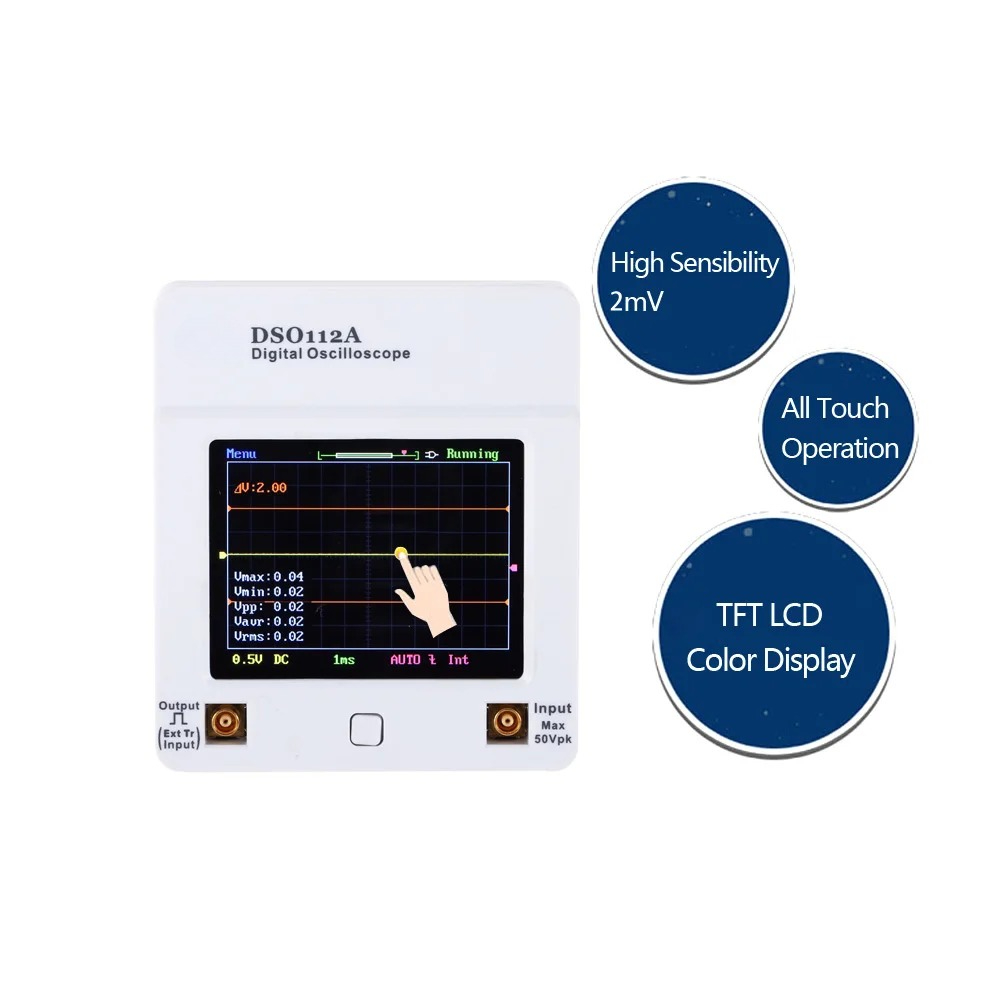 Oscyloskop DSO 112A TFT z ekra – Oscilloscope Dso Mini recenzja i cena