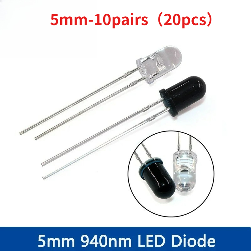 Zestaw 10-30 par diod LED IR 5 – Diy Electronics India recenzja i cena