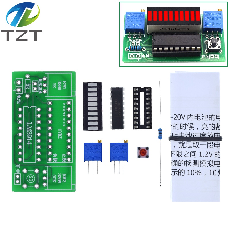 1/3 SZT. LM3914 10-segmentowy  – Diy Electronics Test Equipment recenzja i cena