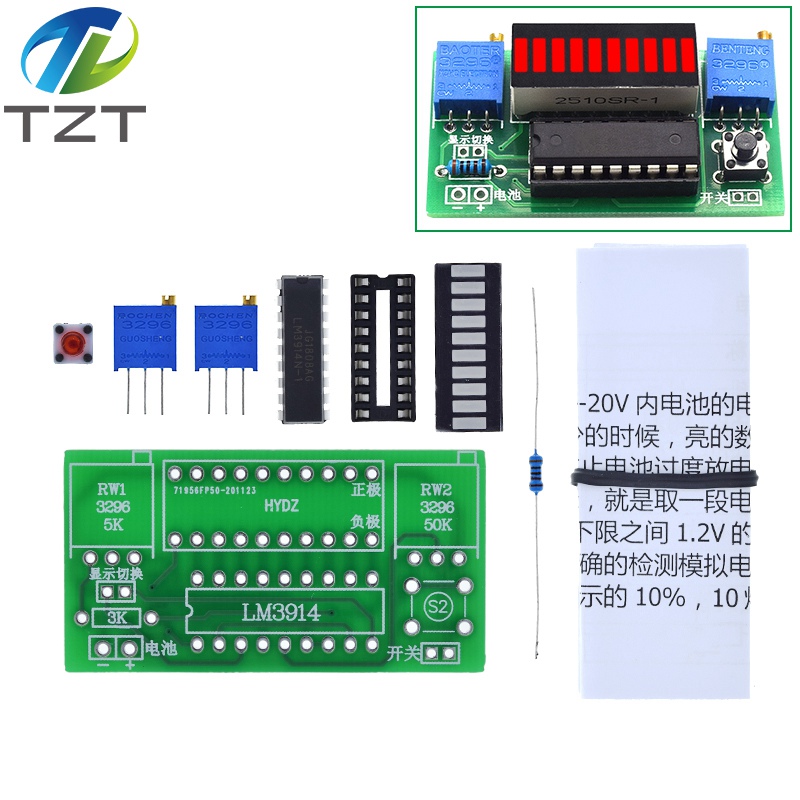 1/3 SZT. LM3914 10-segmentowy  – Diy Electronics Test Equipment recenzja i cena